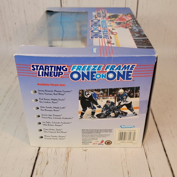 Starting Line Up One on One Paul Kariya & Eric Lindros Vintage Collectible - Picture 5 of 14